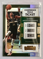 Giannis Antetokounmpo - 2021-22 Panini Contenders - /75 Conference Finals #73