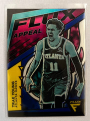 2020-21 Panini Flux Appeal Trae Young Blue Prizm /99 #23 NM