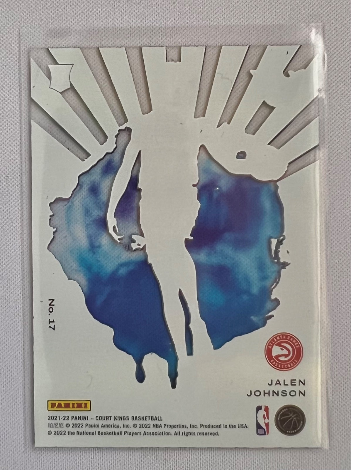 2021-22 Panini Court Kings Jalen Johnson ACETATE ROOKIES Atlanta Hawks #17 RC