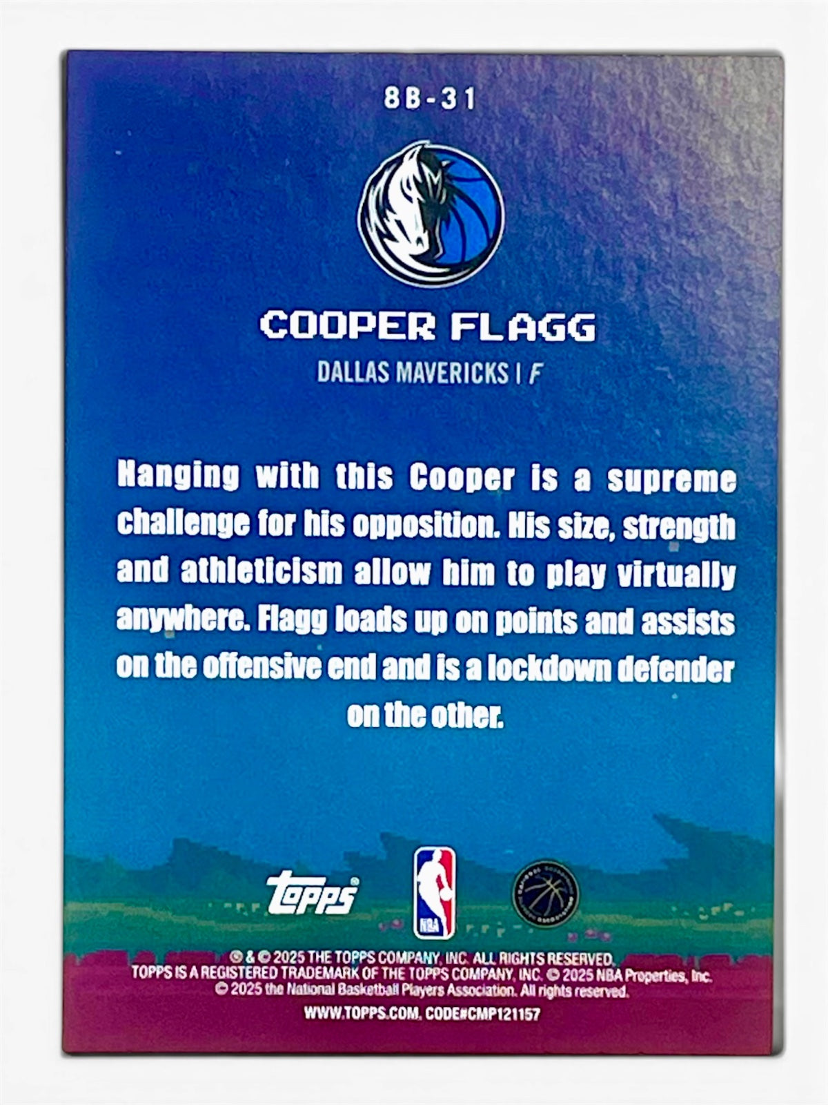2025-26 Topps Flagship Cooper Flagg 8-Bit Baller