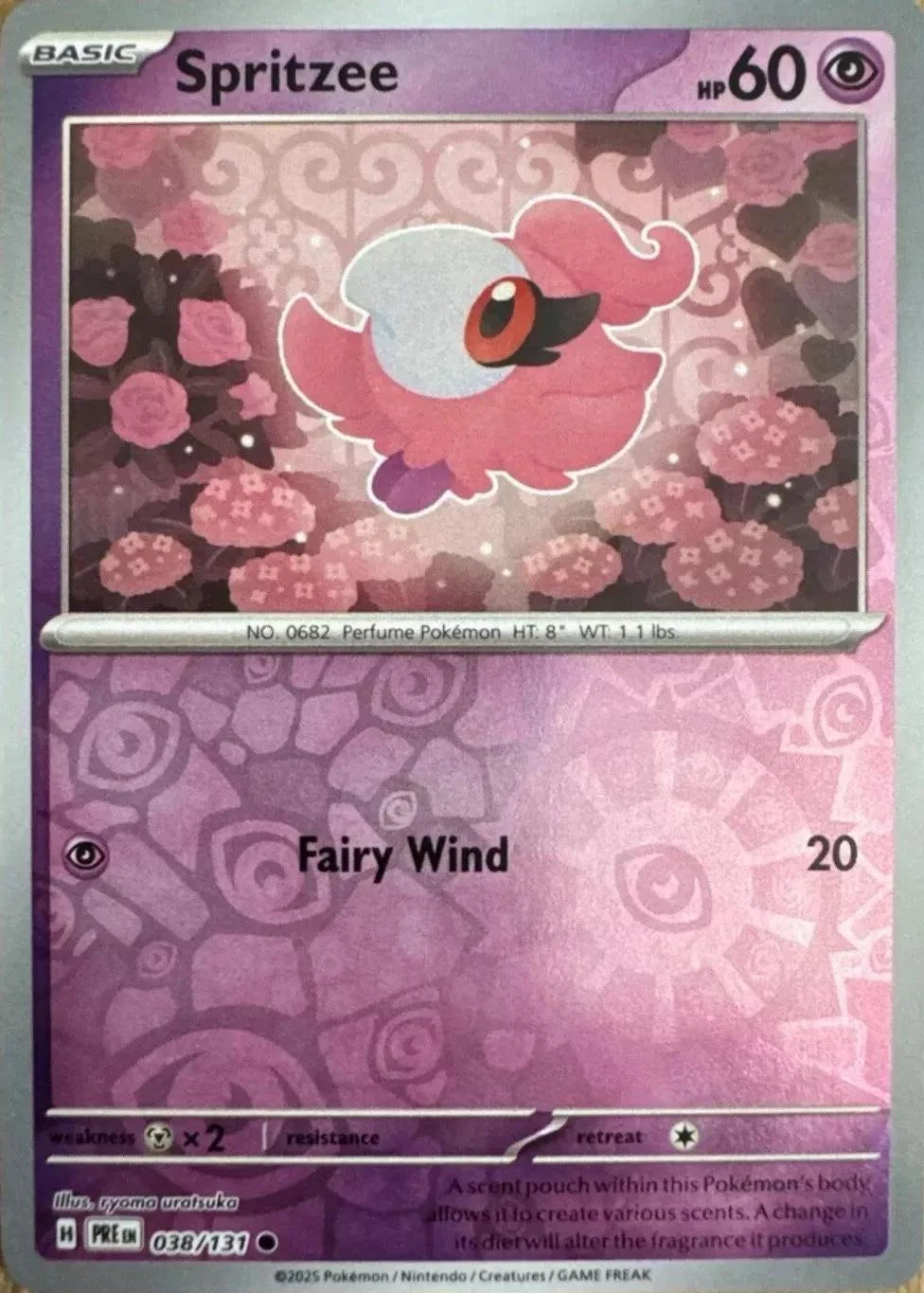 Spritzee 038/131 · Reverse Holofoil (Prismatic Evolutions)