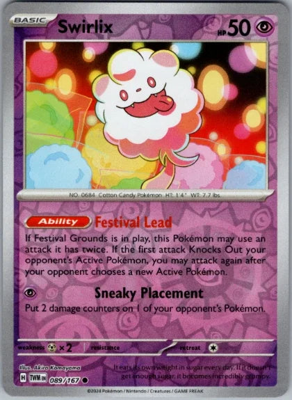Swirlix 089/167 · Reverse Holofoil (Twilight Masquerade)