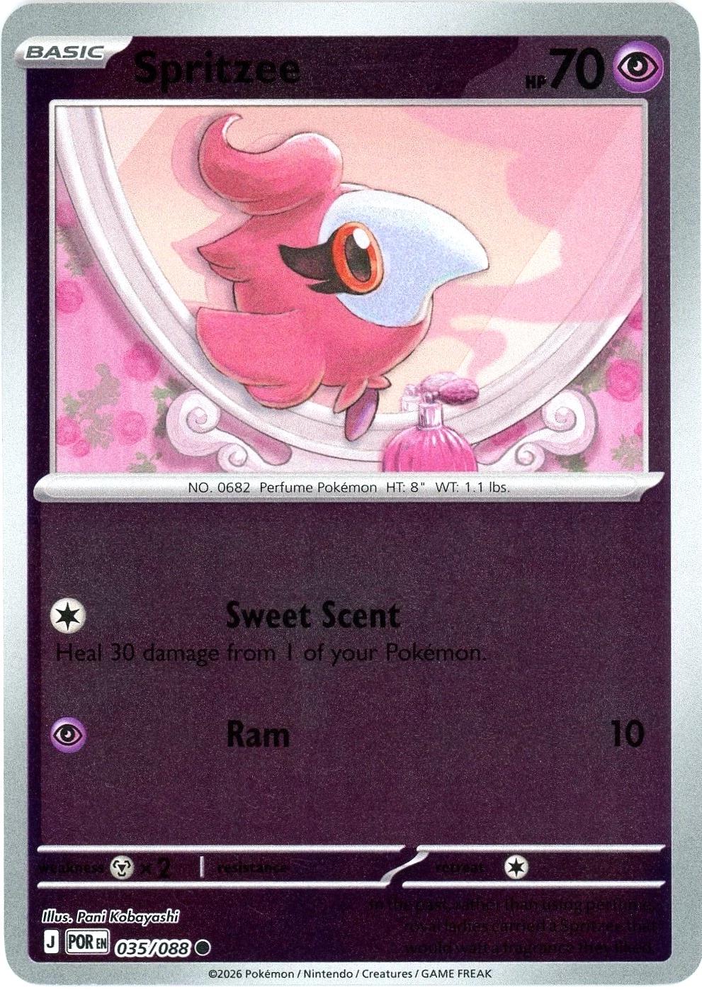 Spritzee 035/088 · Reverse Holofoil (Perfect Order)