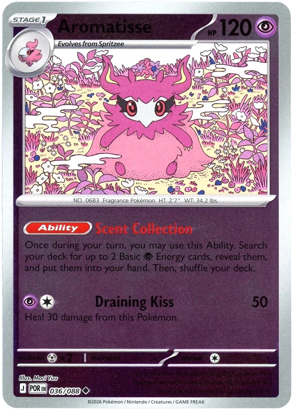 Aromatisse 036/088 · Reverse Holofoil (Perfect Order)