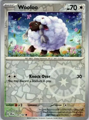 Wooloo 124/142 · Reverse Holofoil (Stellar Crown)