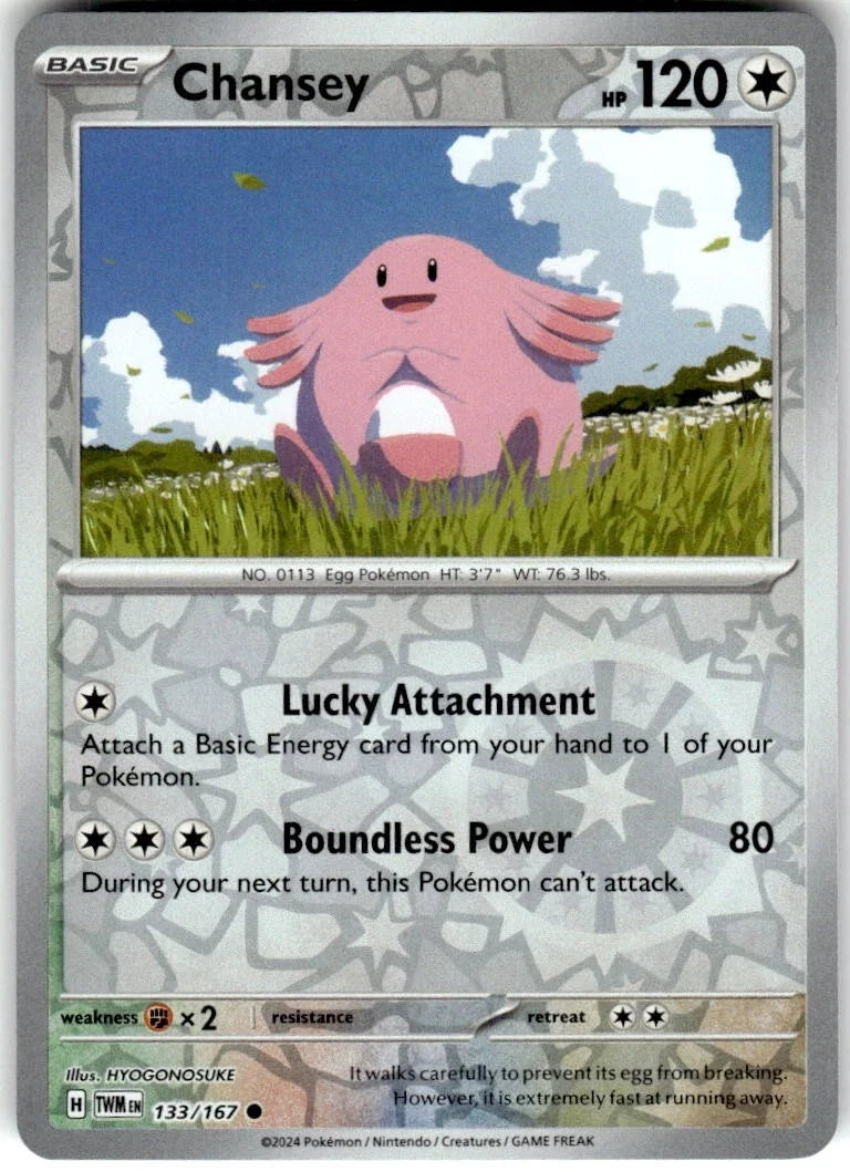 Chansey 133/167 · Reverse Holofoil (Twilight Masquerade)