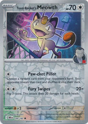Team Rocket's Meowth 149/182 · Reverse Holofoil (Destined Rivals)