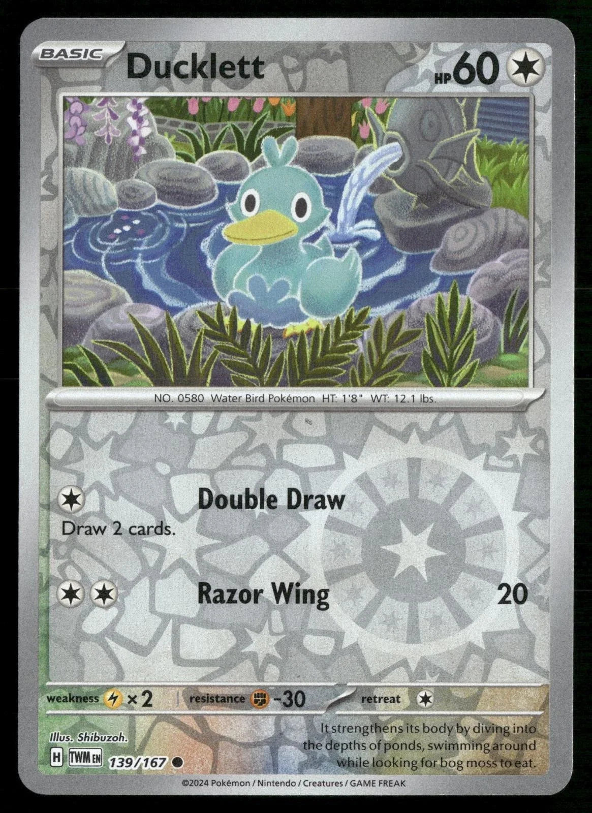 Ducklett 139/167 · Reverse Holofoil (Twilight Masquerade)