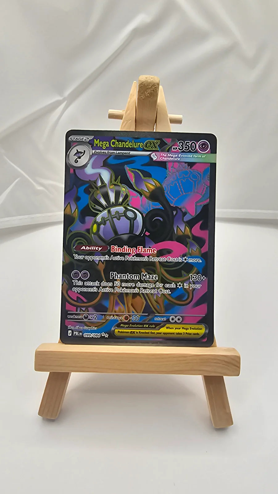Mega Chandelure ex 099/084 (Pitch Black)