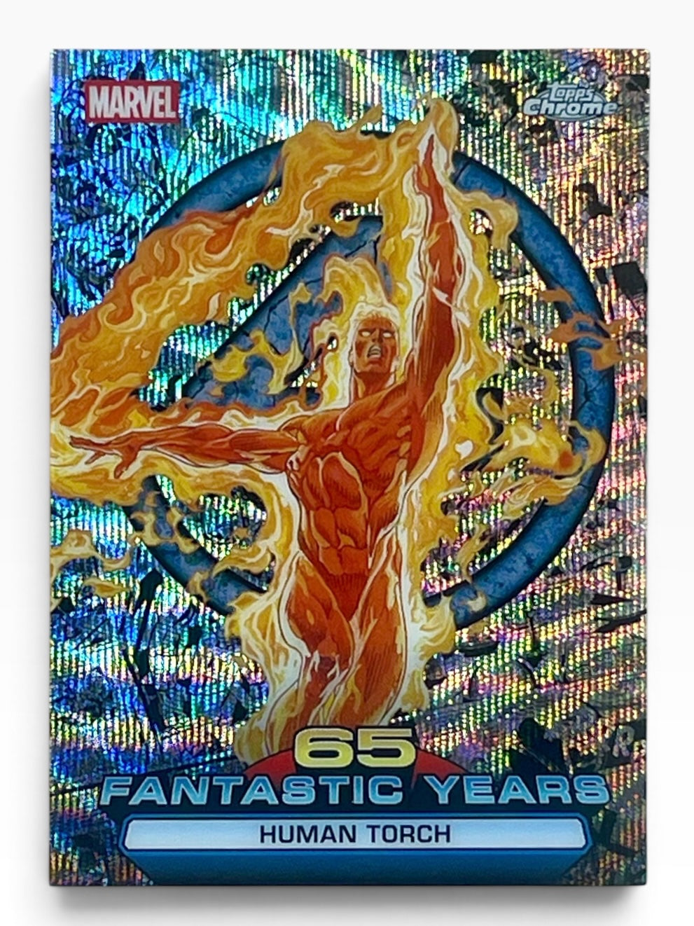 2026 Topps Chrome Marvel Human Torch 65 Fantastic Years