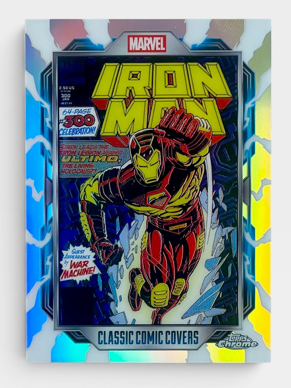 2026 Topps Chrome Marvel Iron Man Classic Comic Covers