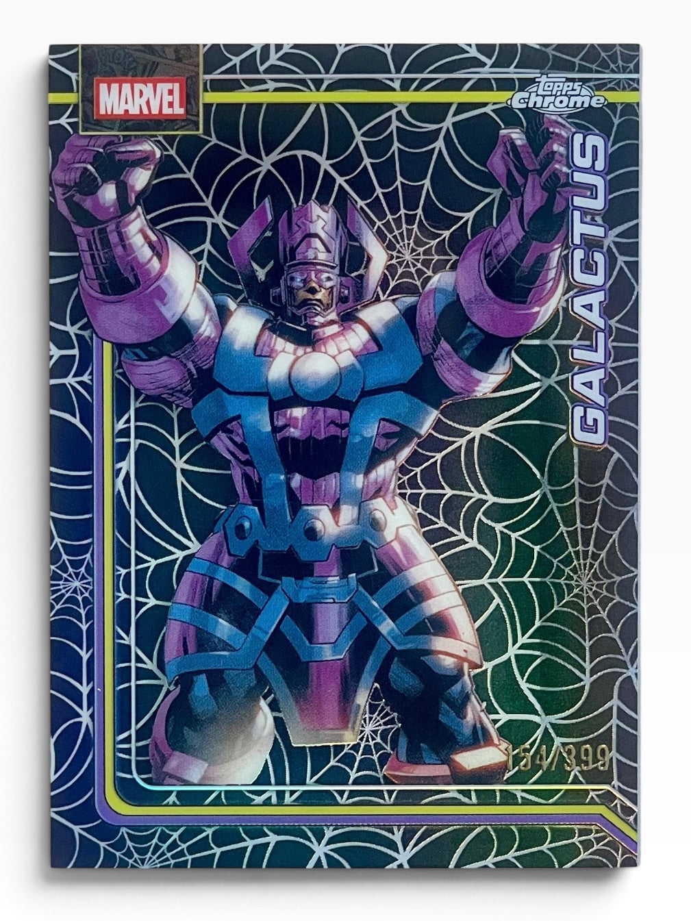 2026 Topps Chrome Marvel Galactus Spider Web Refractor /399