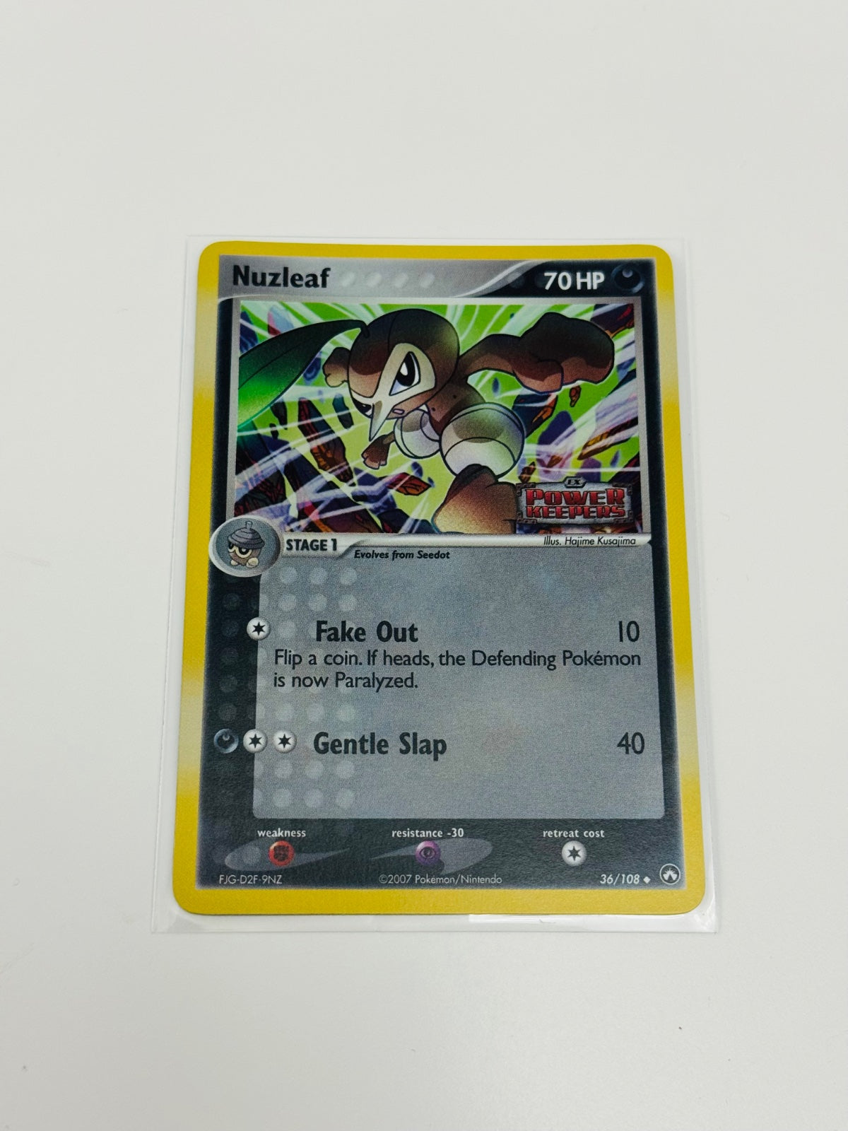 Nuzleaf - Reverse Holo / EX Power Keepers