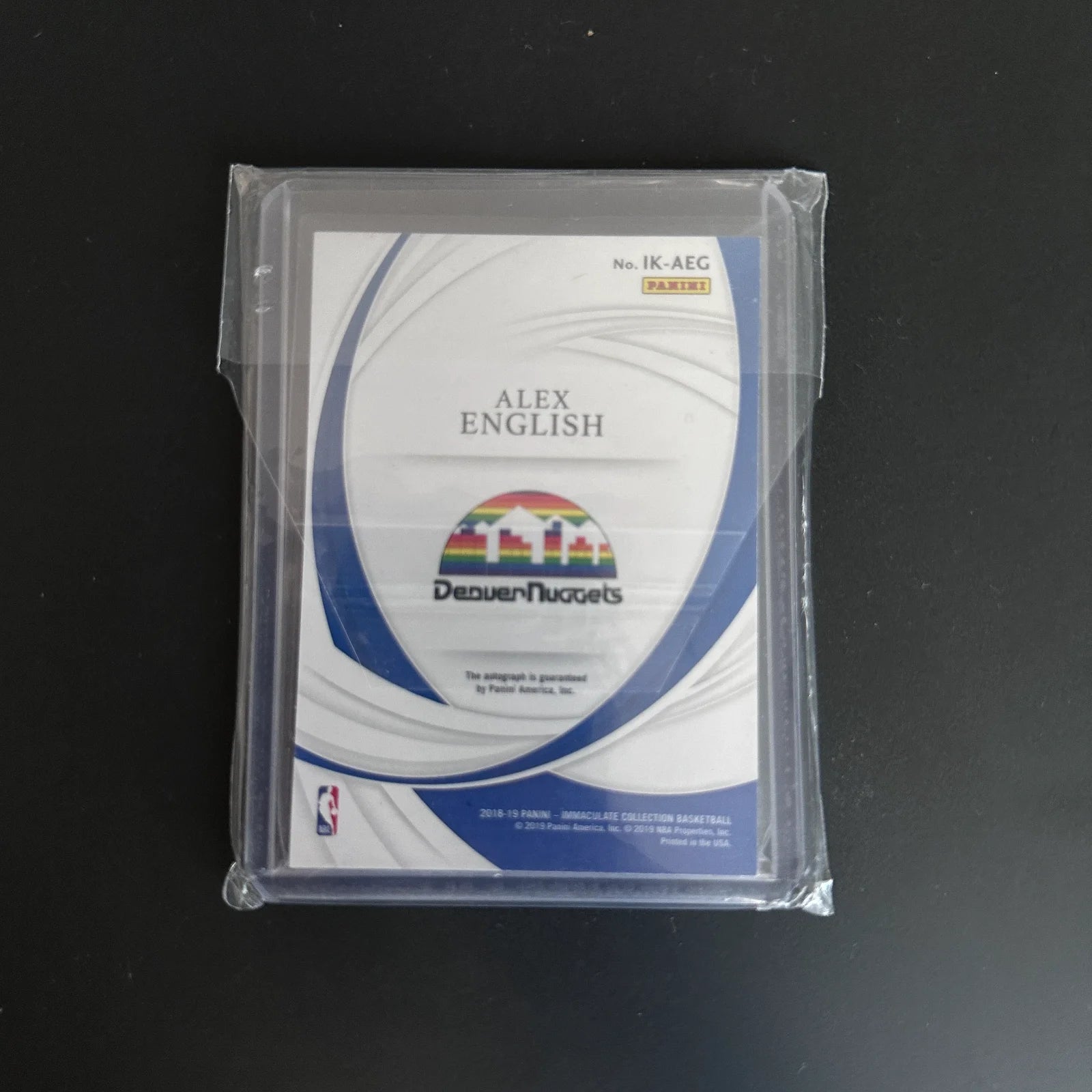 Alex English  Immaculate Collection Nba Cards  /99