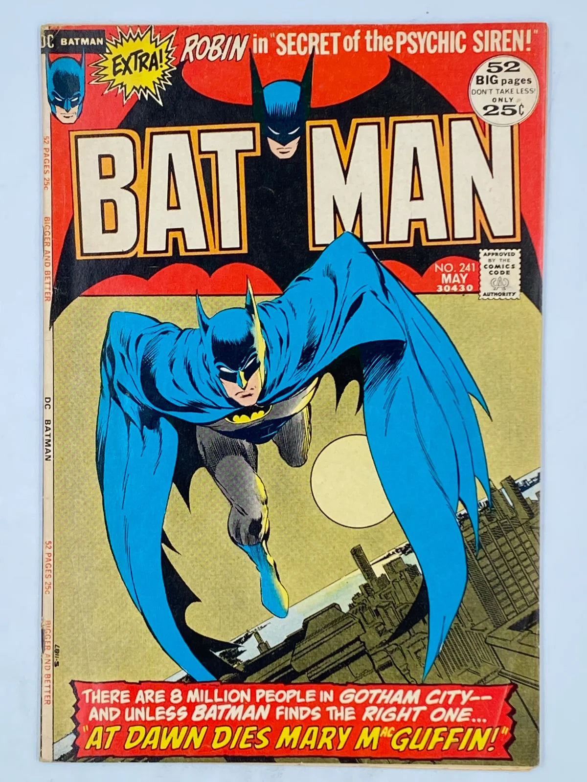 Batman #241, published by DC Comics in May 1972 ( featuring an iconic cover illustrated by Neal Adams ) ( S/N 305 )
