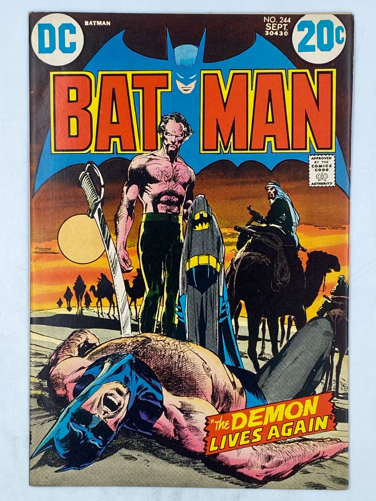 Batman #244, published by DC Comics in September 1972, ( Classic Neal Adams Cover ) ( S/N 306 )