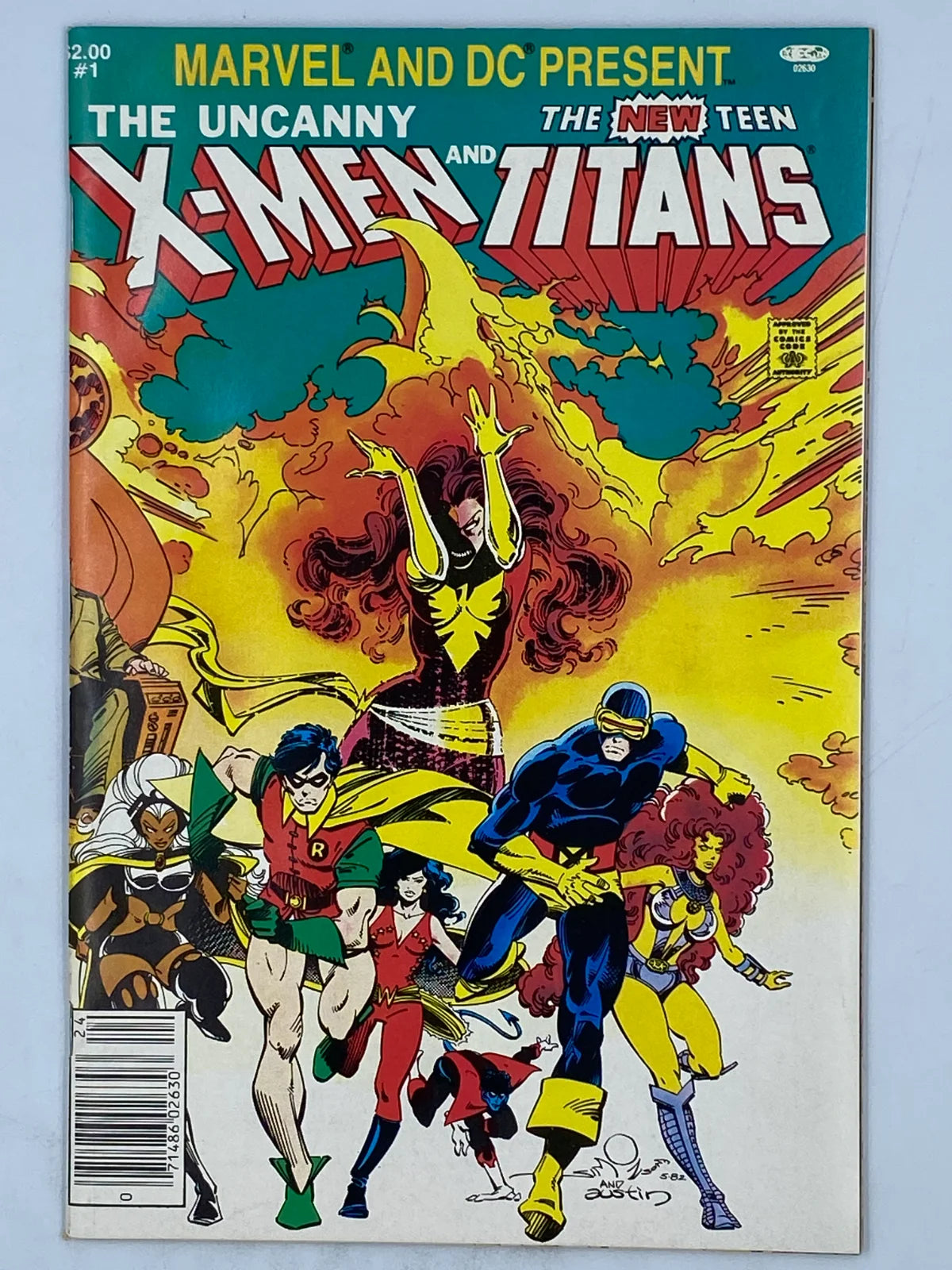 Uncanny X-Men and The New Teen Titans #1, a famous crossover comic book published in November 1982 ( S/N 309 )
