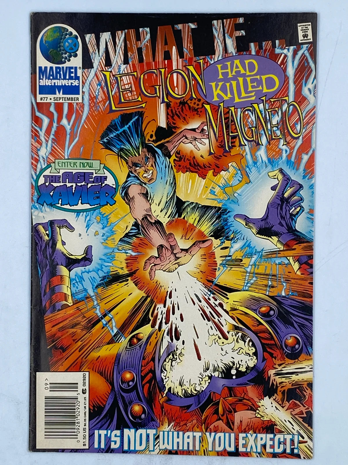 What If? Vol. 2 #77 Legion Had Killed Magneto? published by Marvel Comics in September 1995. ( S/N 316 )