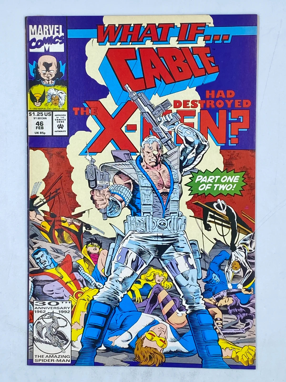 What If...? #46 "Cable Had Destroyed the X-Men? (Part One of Two)," published by Marvel Comics in February 1993. ( S/N 329 )