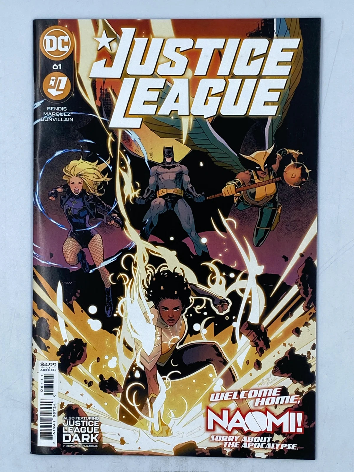 Justice League Vol. 3 #61, a DC Comics publication from July 2021. ( S/N 341 )