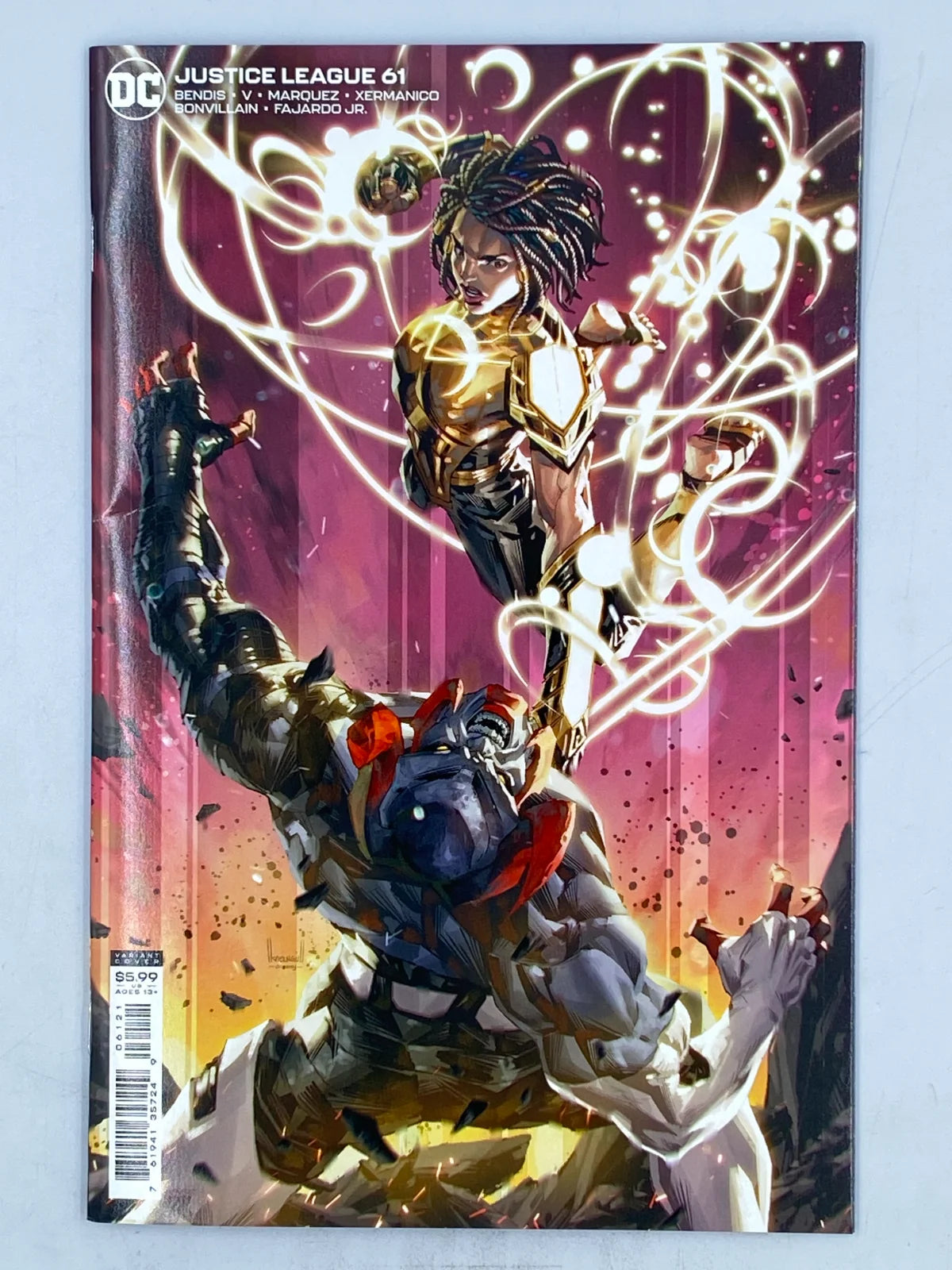 Justice League #16 (Cover B Kael Ngu Card Stock Variant) published by DC Comics in June 2021. ( S/N 342 )
