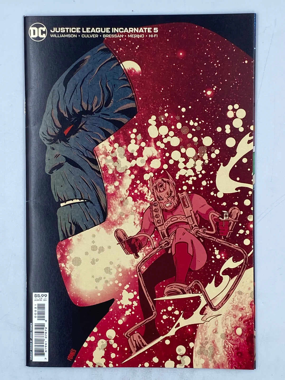 Justice League Incarnate #5 (Cover B Jorge Fornés card stock variant) published by DC Comics. ( S/N 343 )