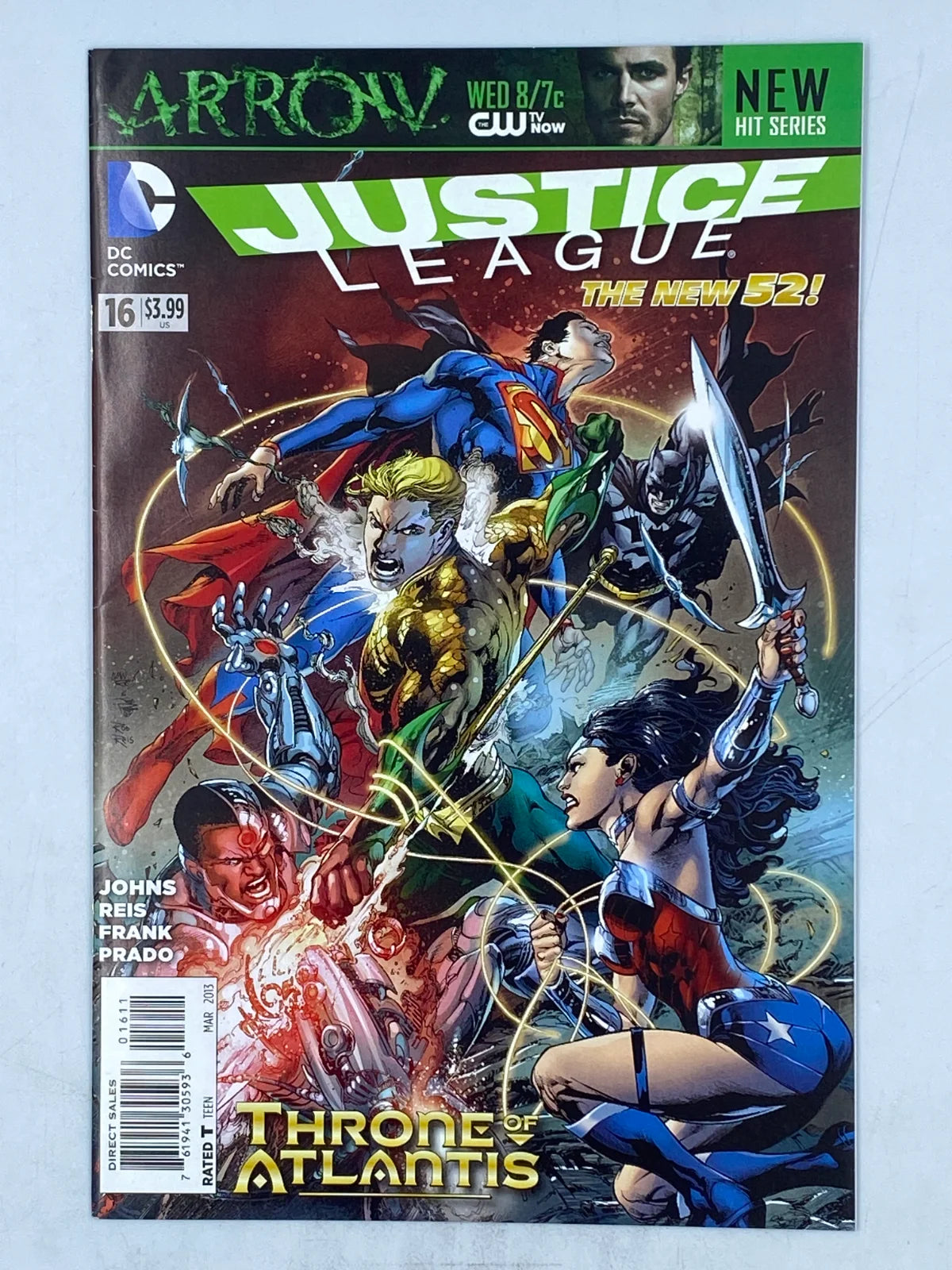 Justice League #16 from DC Comics' The New 52 line "Throne of Atlantis" crossover storyline. ( S/N 346 )
