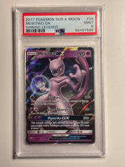 Mewtwo GX 39 (Shining Legends) — PSA 9