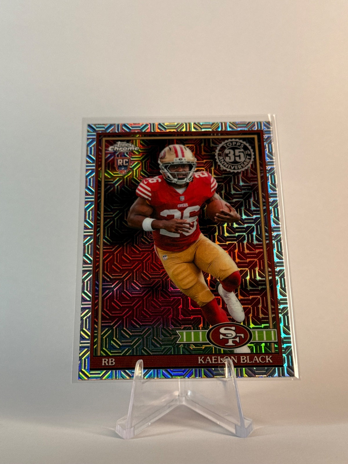 2026 Topps Kaelon Black RC #91TRC-33 1991 Chrome Silver Pack Mojo 49ers