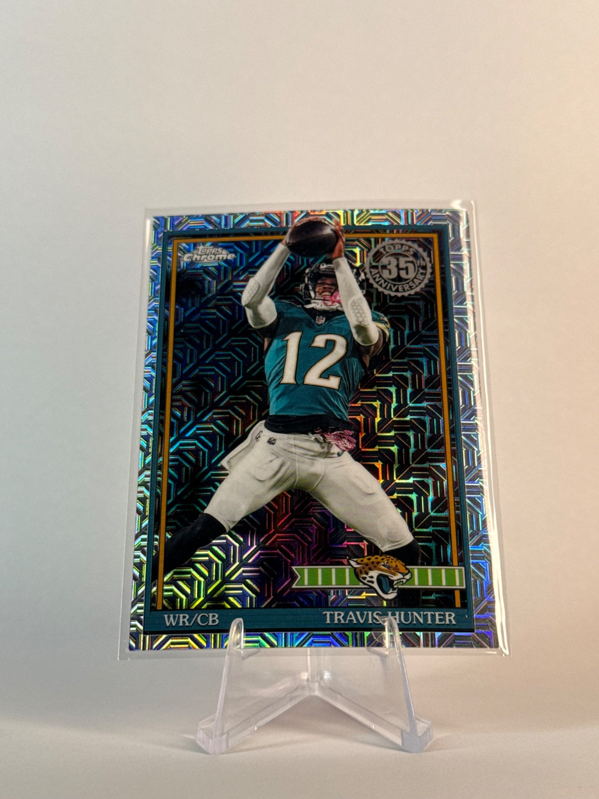2026 Topps Travis Hunter #91TC-2 1991 Chrome Silver Pack Mojo Jaguars