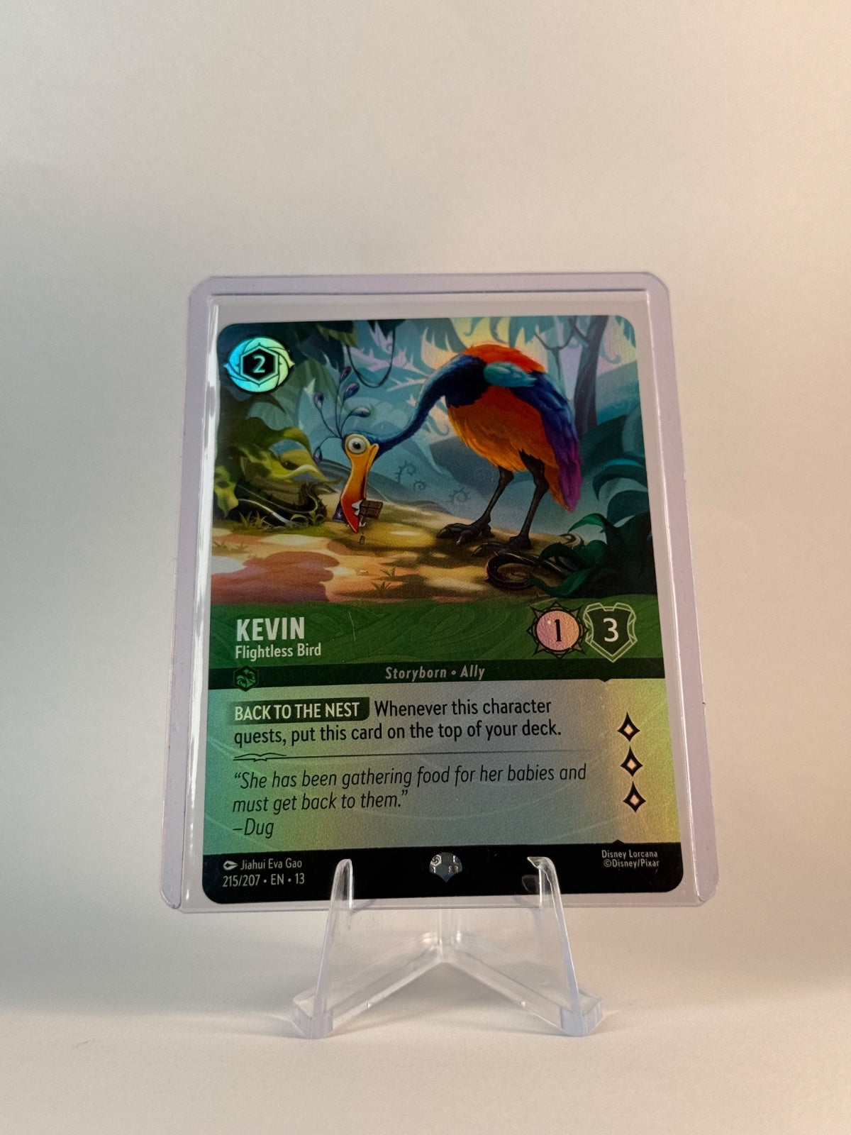 Disney Lorcana Kevin – Flightless Bird #215/207 Epic Holofoil Attack of the Vine!