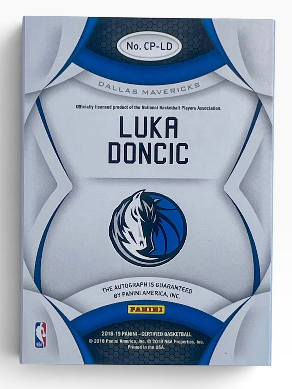 2018-19 Panini Certified Luka Doncic Certified Potential Rookie Autograph