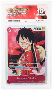 Monkey.D.Luffy (012) ST01-012 (Super Pre-Release Starter Deck 1: Straw Hat Crew) — PSA 10