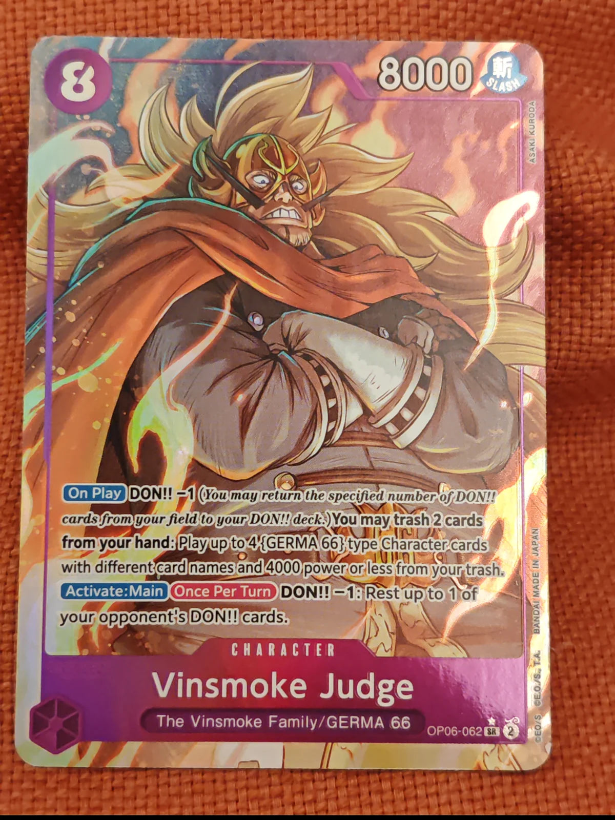 Vinsmoke Judge (Alternate Art) OP06-062 (Wings of the Captain)