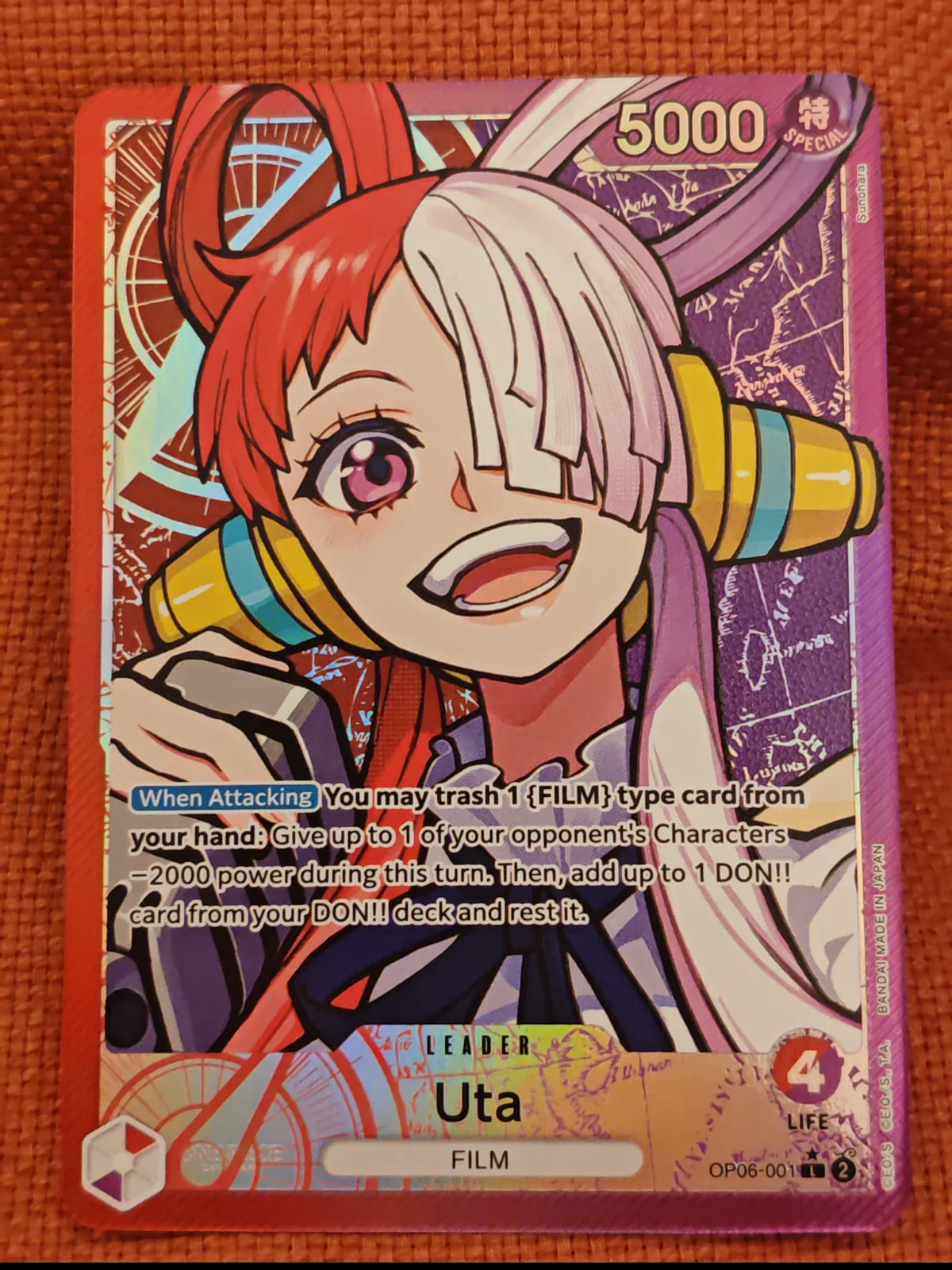 Uta (Alternate Art) OP06-001 (Wings of the Captain)