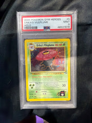 Erika's Vileplume 5 · Unlimited Holofoil (Gym Heroes) — PSA 9