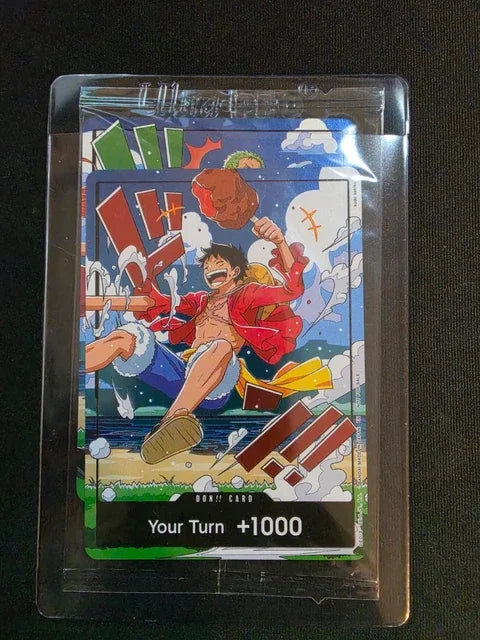 One Piece Luffy Zoro Connecting DON Card Set 4th Anniversary Promo Foil OP17 ENGLISH SEALED