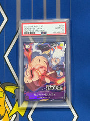 Monkey D Luffy [Emotion] (JP) P-041 (One Piece Promotion Cards (JP)) — PSA 10