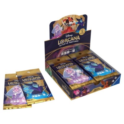Disney Lorcana TCG — The First Chapter Slim Booster Box (LS1) — Simplified Chinese — 24 Packs / 120 Cards — Factory Sealed