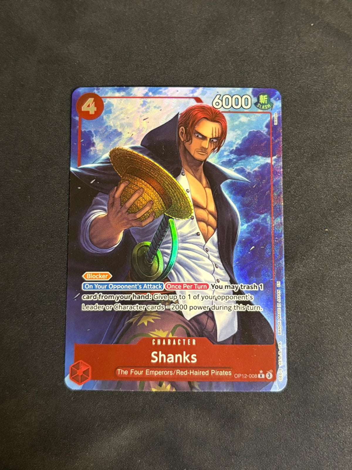 Shanks (008) (Alternate Art) OP12-008 (Legacy of the Master)