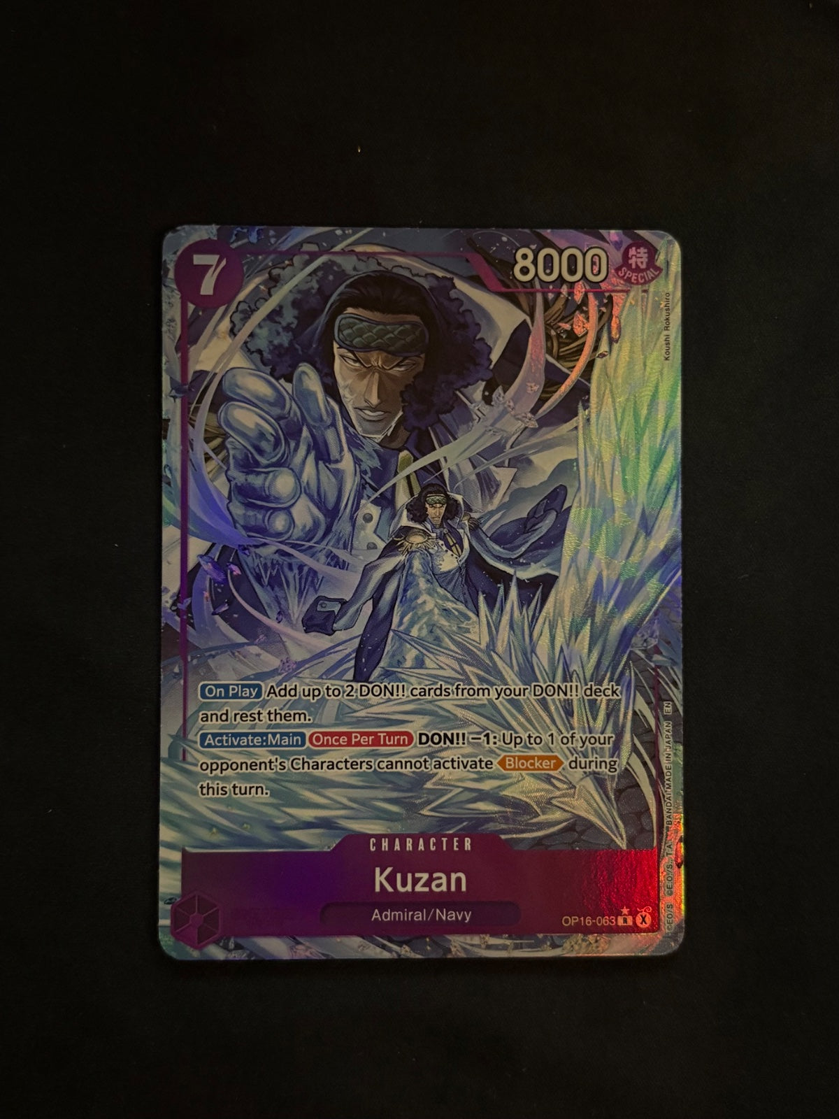 Kuzan (Alternate Art) OP16-063 (The Time of Battle)