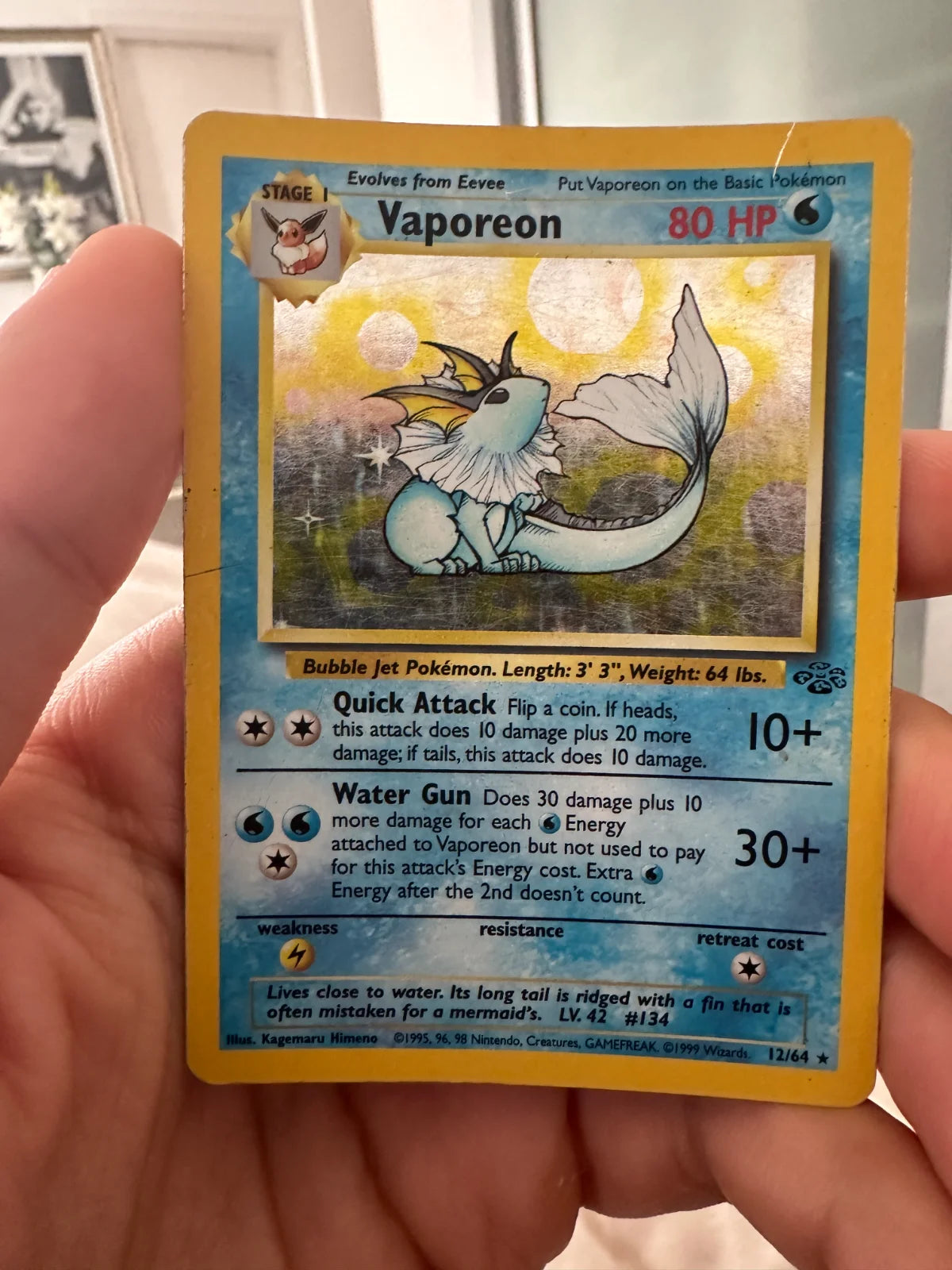 Vaporeon (No Symbol) 12/64
