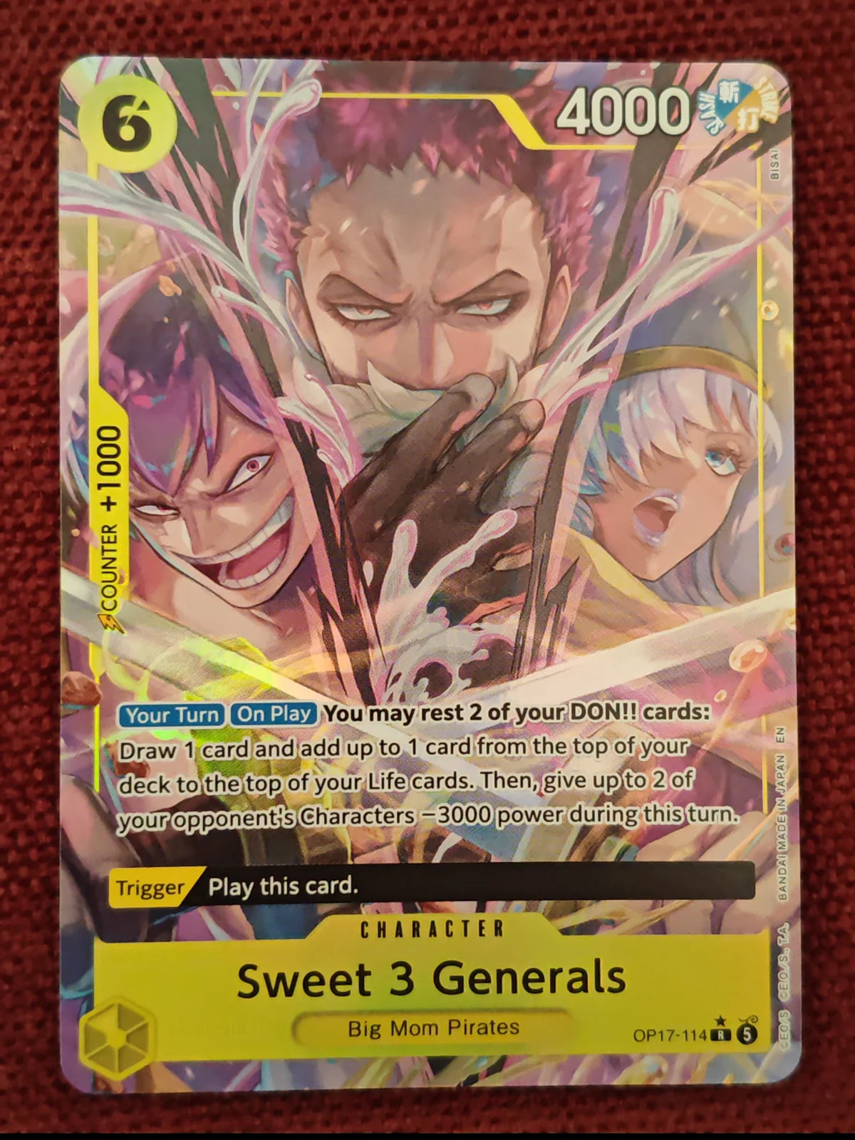 Sweet 3 Generals (Alternate Art) OP17-114 (The World's Strongest Warriors)