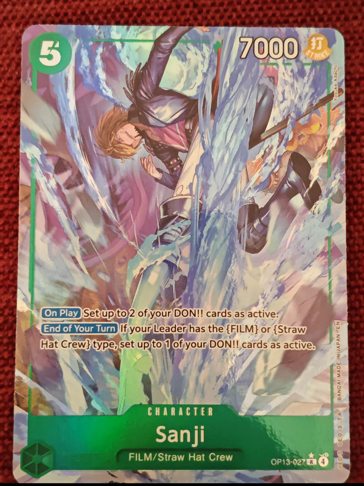 Sanji (Alternate Art) OP13-027 (Carrying On His Will)