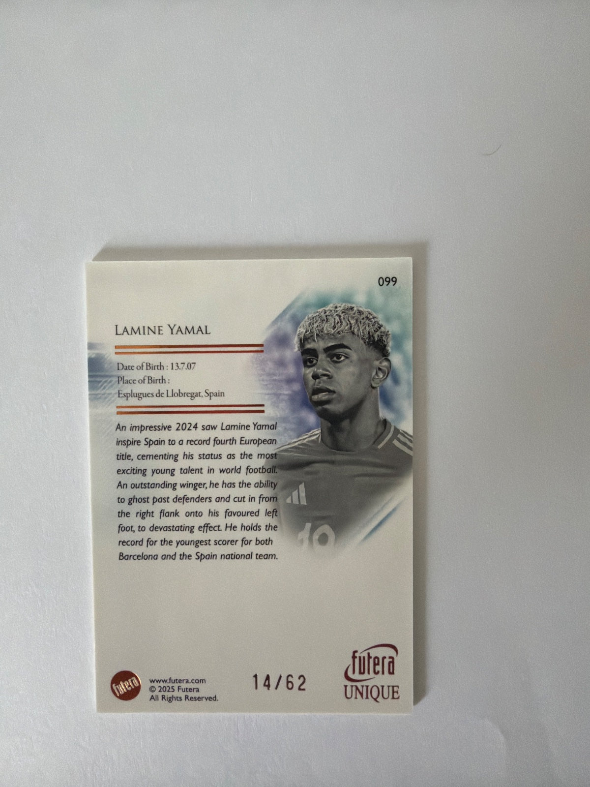 Lamine Yamal Futera NEXT /62 (14/62)