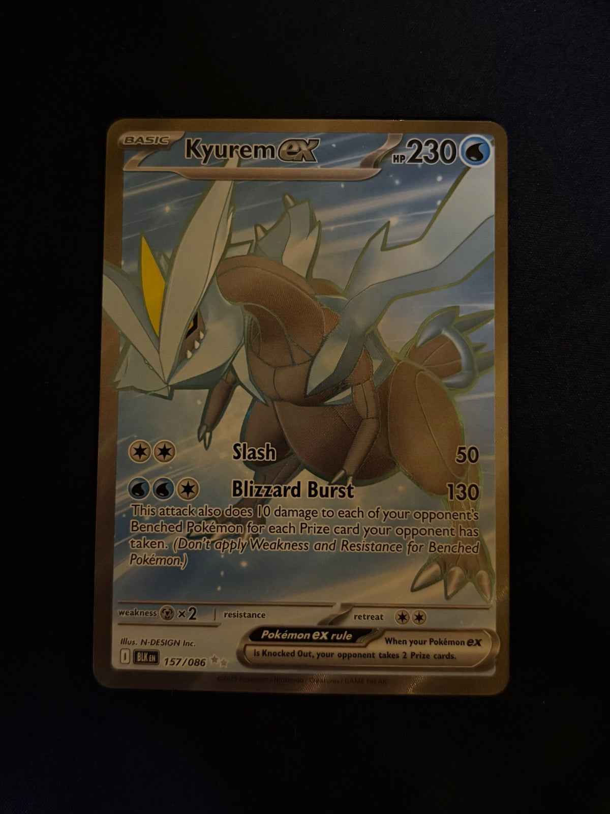Kyurem ex 157/086 (Black Bolt)