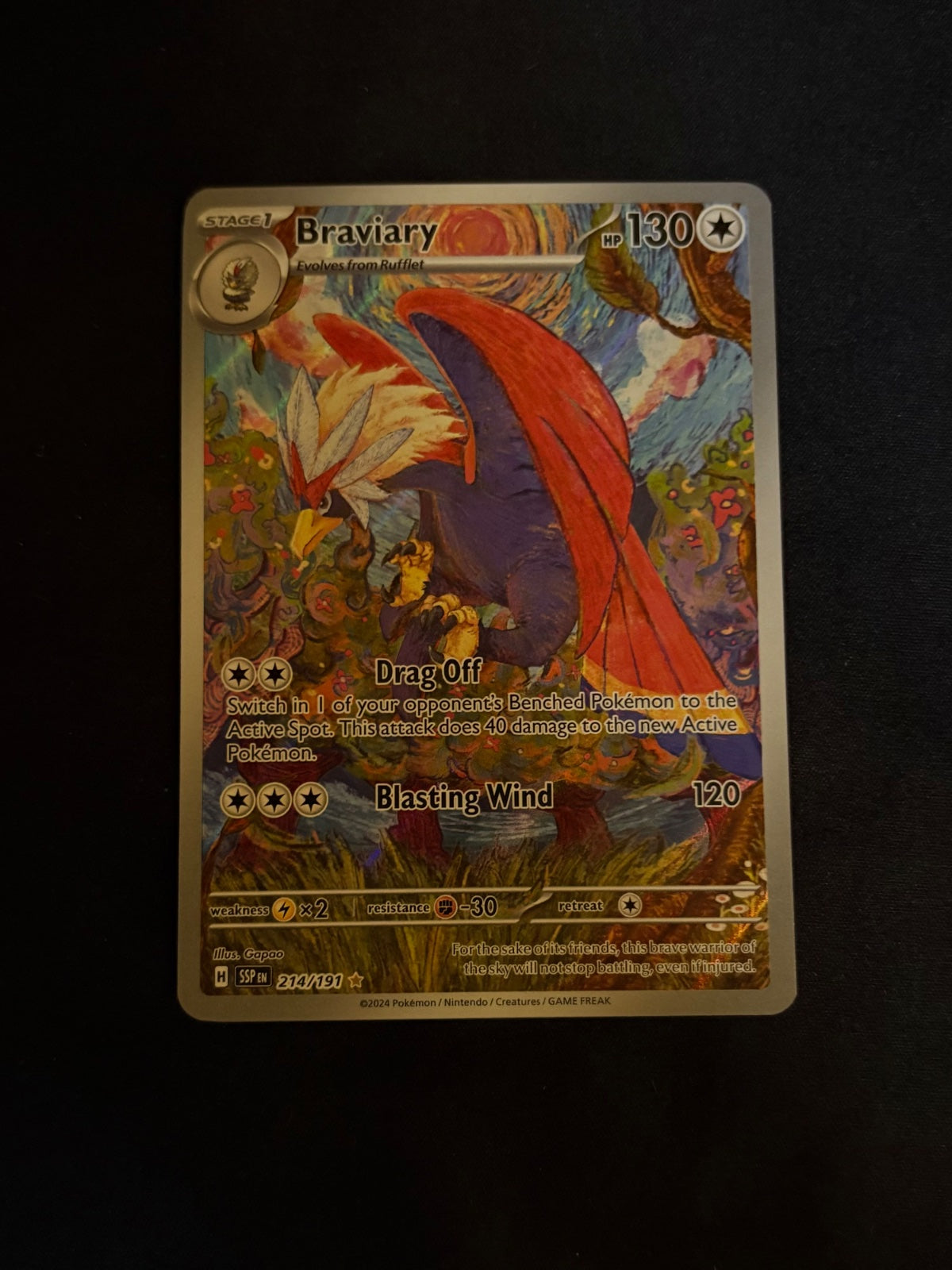 Braviary 214/191 (Surging Sparks)