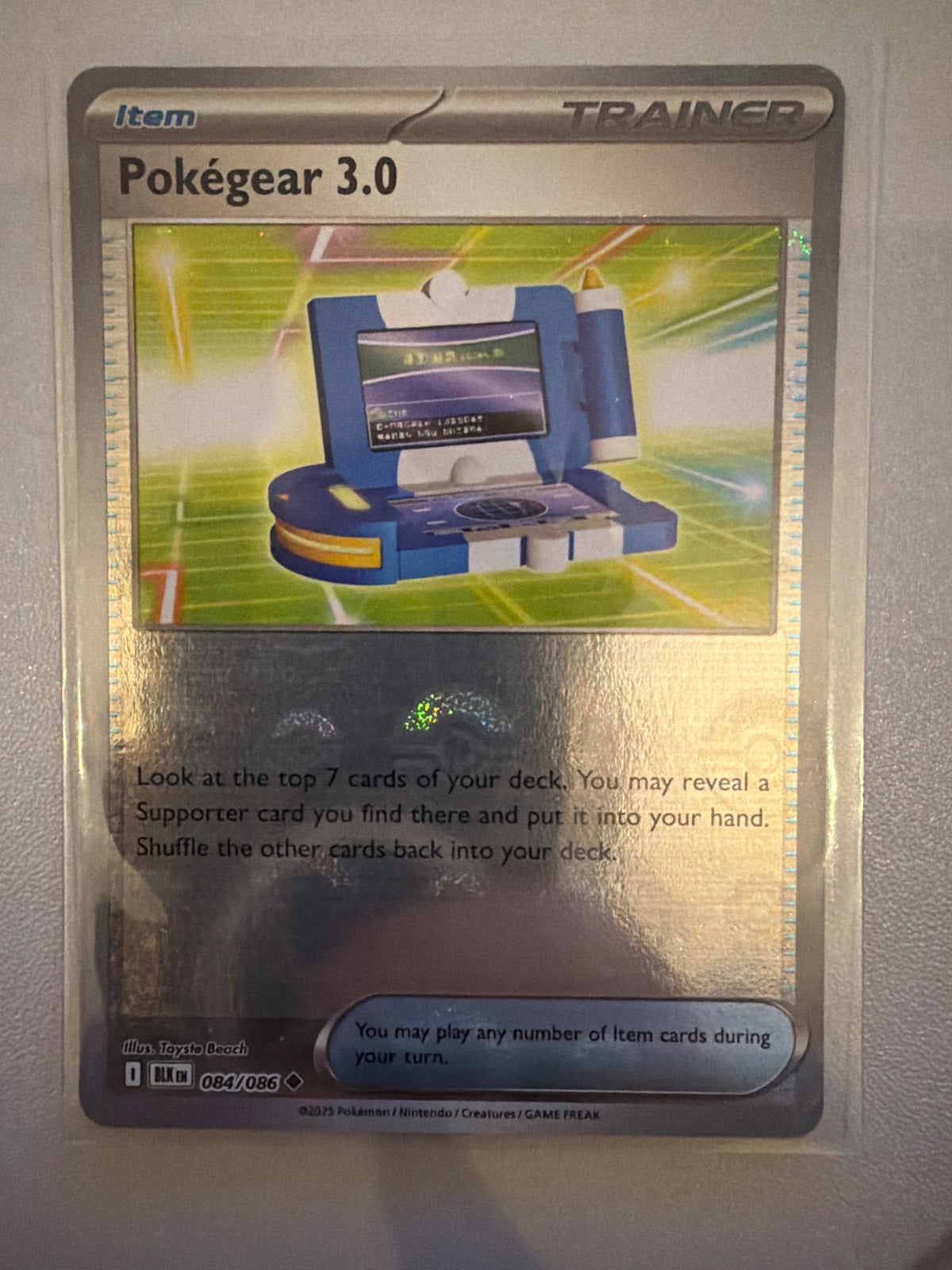 Pokegear 3.0 (Poke Ball Pattern) 084/086 (Black Bolt)