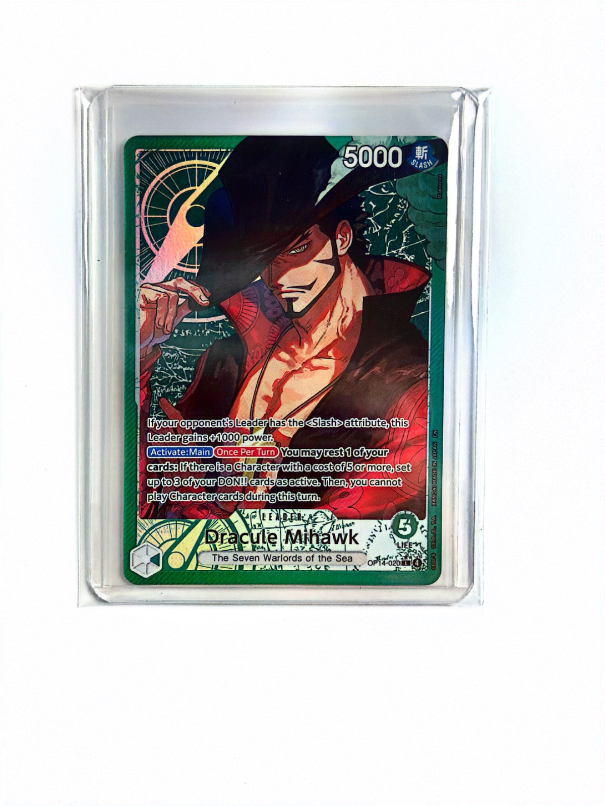 Dracule Mihawk (Alternate Art) OP14-020 (The Azure Sea's Seven)