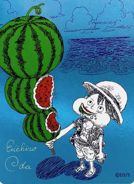 One Piece Luffy Natsukomi 2026 Metakira Card Eiichiro Oda Japanese